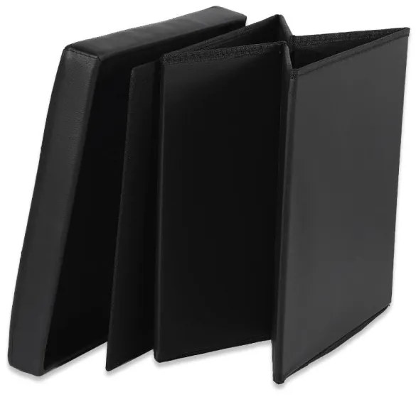 Skladacia taburetka L čierna