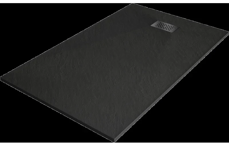 Mexen Hugo obdĺžnikový sprchový žľab SMC 150 x 90 cm, čierny, kryt čierny - 42709015-B