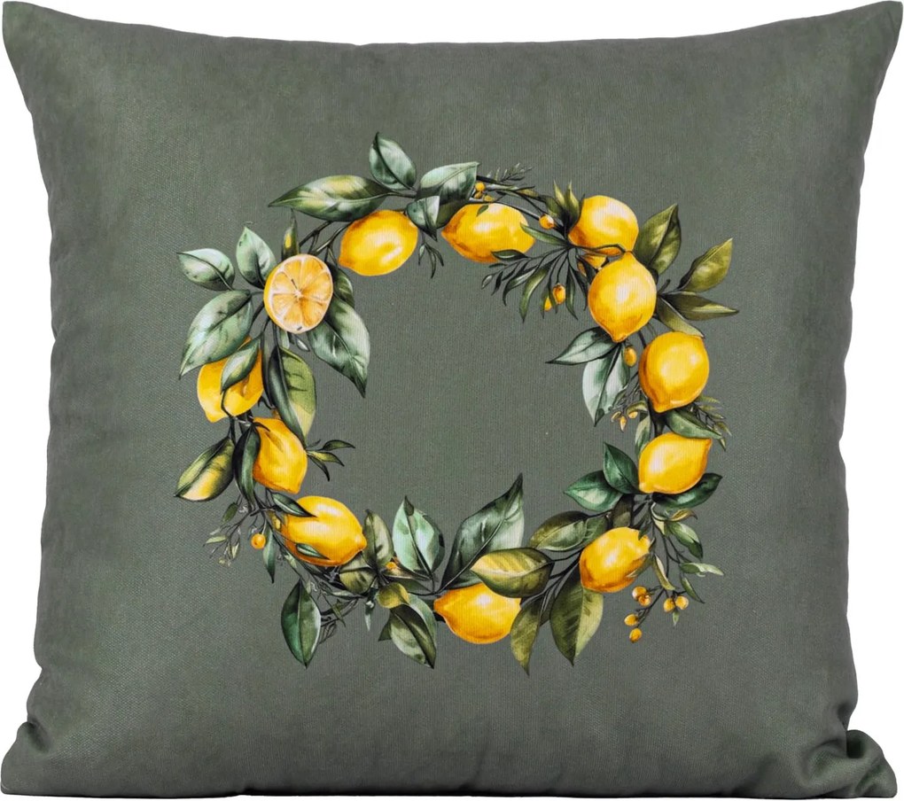 DEKORAČNÁ OBLIEČKA NA VANKÚŠ LIMONE5 43X43 CM VZOROVANÁ