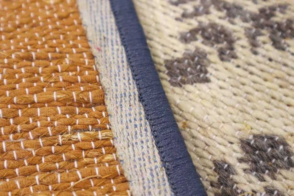 Ručne tkaný voňavý kusový koberec Vetiver 04, 120x170, béžová, exteriér, Mujkoberec Original