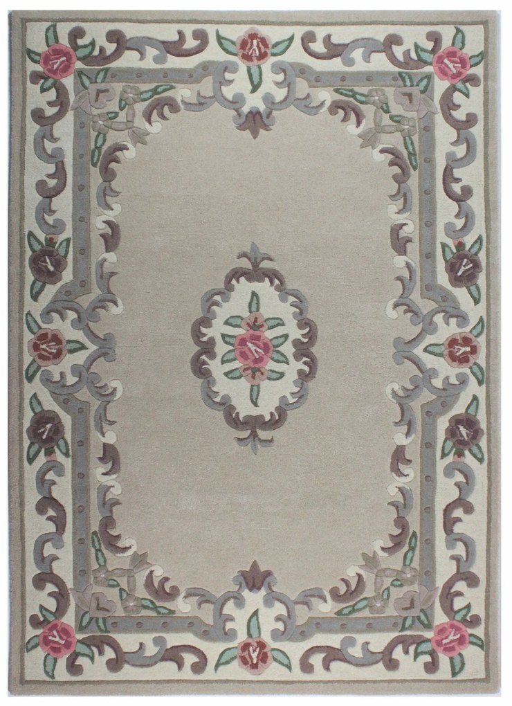 Flair Rugs, Ručne všívaný kusový koberec Lotus premium Fawn, 75x150, béžová, chodba / predsieň