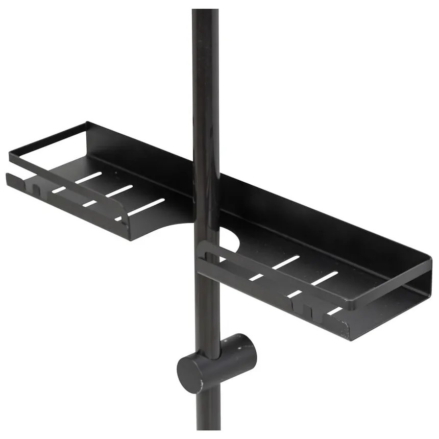 Čierna samodržiaca kúpeľňová polička z nerezovej ocele Altarella - Wenko