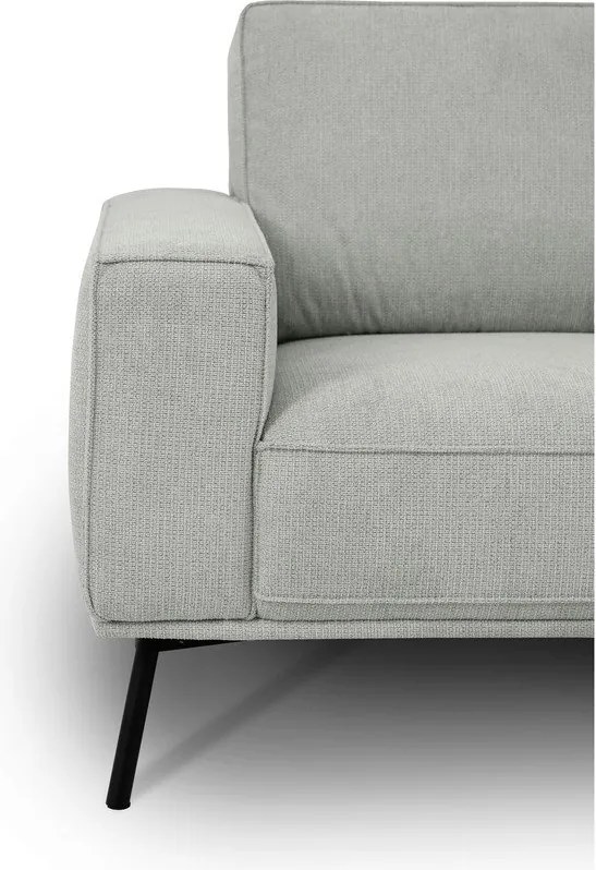 Svetlosivá ženilková rohová pohovka (pravý roh/do L) Amsterdam – Scandic