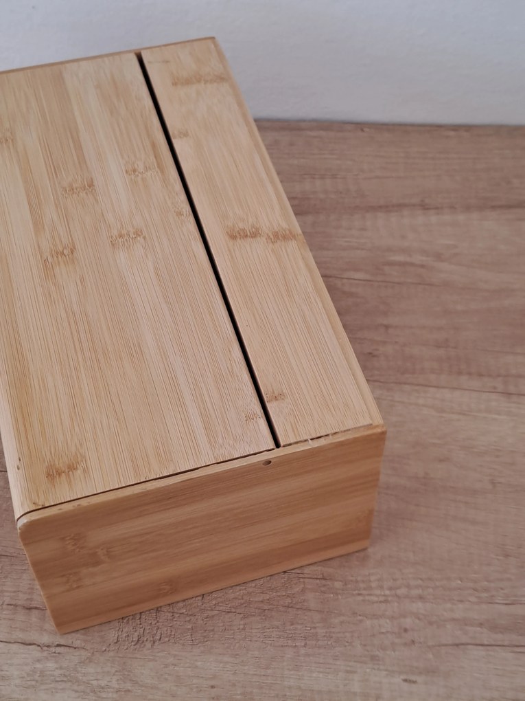 2. akosť - Chlebník so sklopným vekom, bambusový BREAD