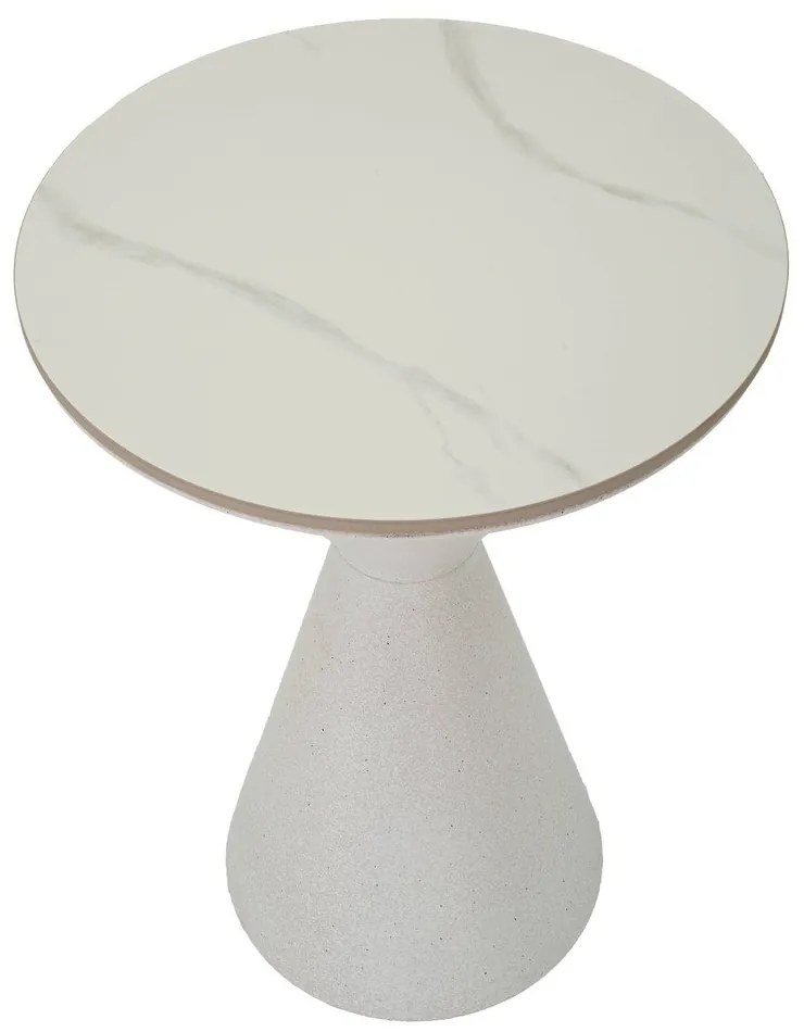 Okrúhly odkladací stolík s keramickou doskou ø 44 cm Fush – Mauro Ferretti