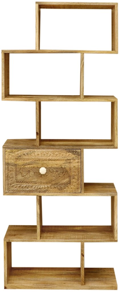 furniture-nabytek.cz - Dřevěná police do kuchyně 60x150x30 z masivu mango