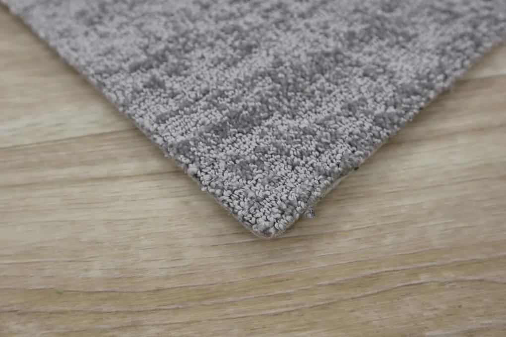 Associated Weavers koberce Metrážny koberec Miriade 92 šedý - Kruh s obšitím cm