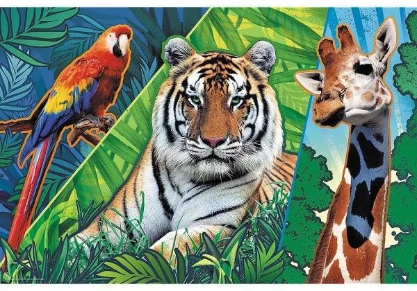 Puzzle Trefl Úžasné zvieratá 300 dielikov 60x40cm v krabici 40x27x4,5cm
