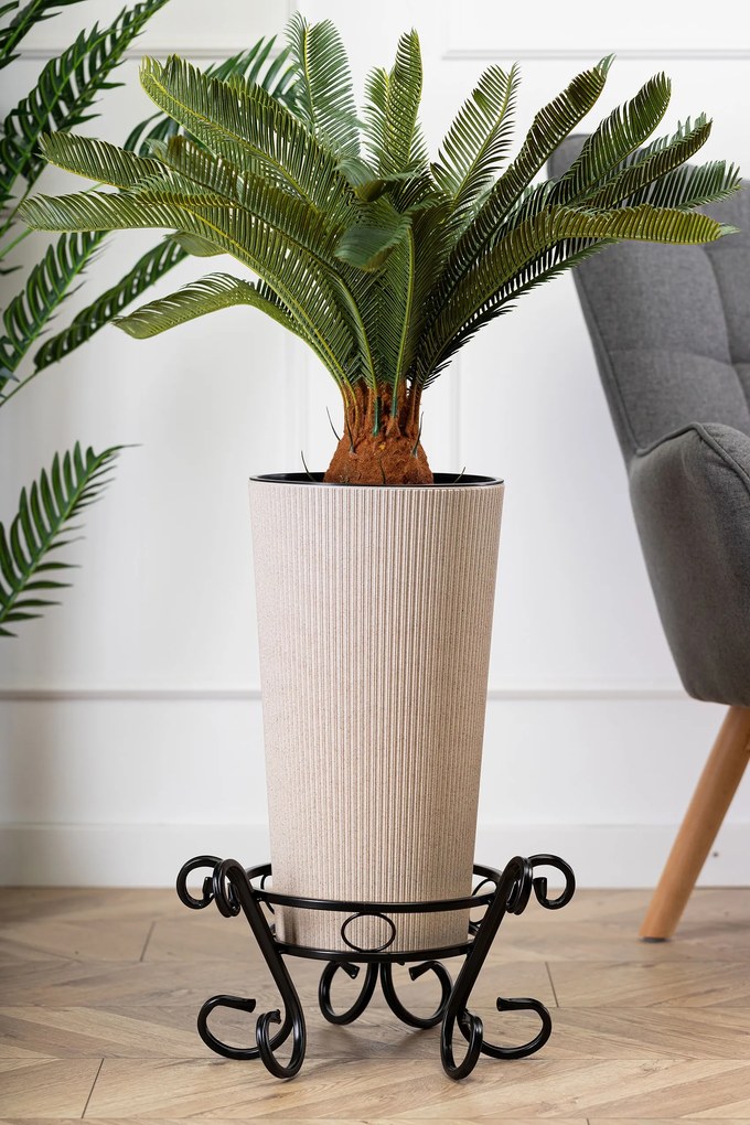 STOJAN NA KVETINÁČ SHANE 21X38 CM ČIERNA