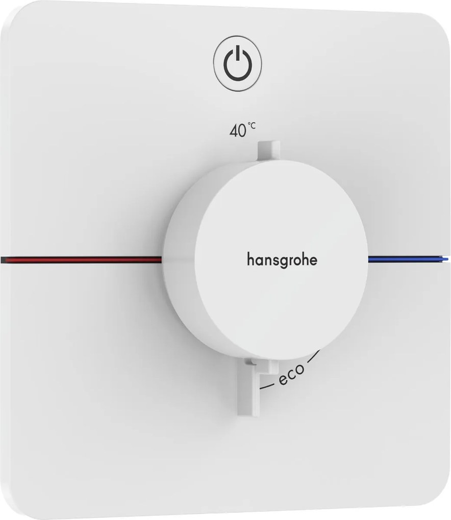 Hansgrohe ShowerSelect Comfort Q, termostat pod omietku pre 1 spotrebič, biela matná, HAN-15581700