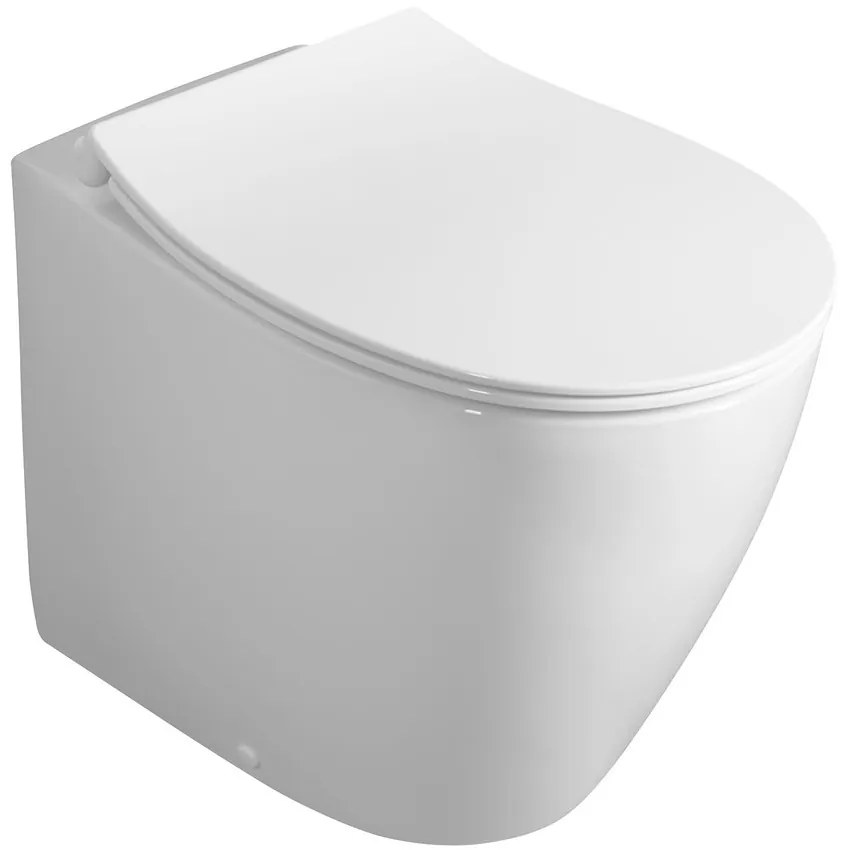Isvea Isvea, SENTIMENTI WC misa stojaca, Rimless, 36x55cm spodný/zadný odpad, biela, 10SM10004SV