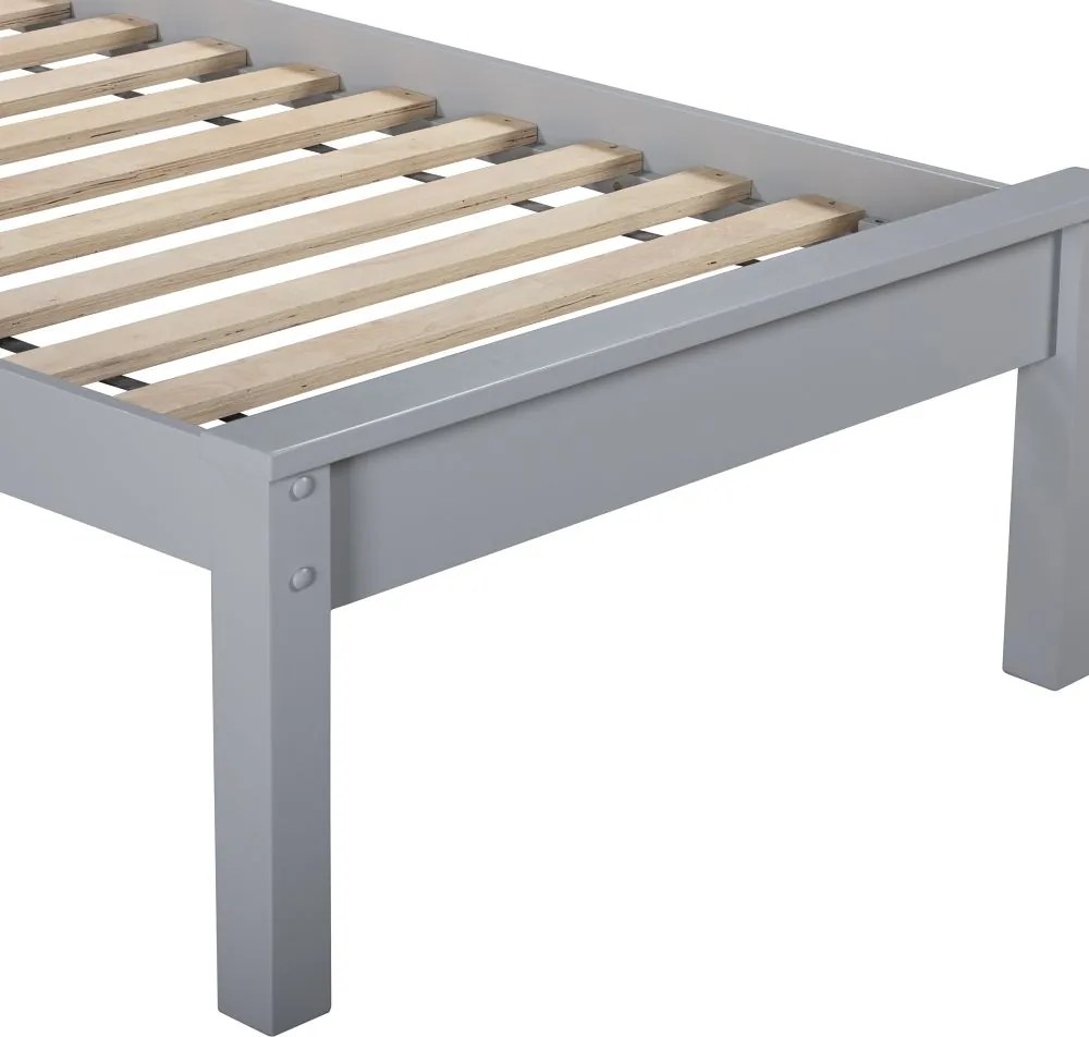 Dvojlôžková posteľ Malmo, 140x200 cm Sivá