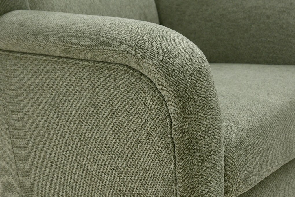 FINES zelené kreslo ušiak Aladin