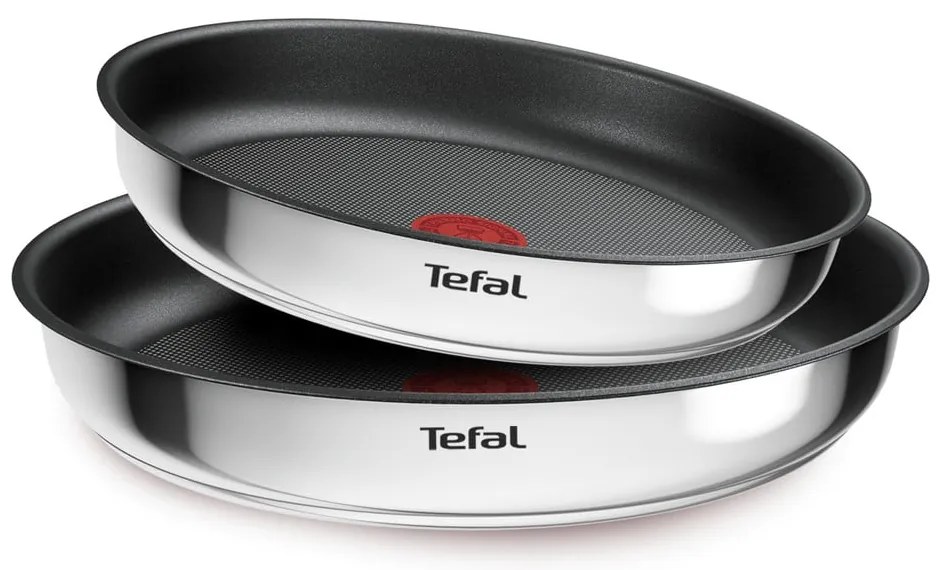 Nerezové panvice v súprave 2 ks s nepriľnavým povrchom/s odnímateľnou rukoväťou ø 26 cm INGENIO Cook Eat L8813S75 – Tefal