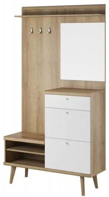 Hector Predsieňová stena Prato biela / dub