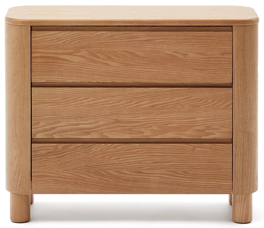 Komoda v dekore jaseňa v prírodnej farbe 120x80x40 cm Salaya – Kave Home