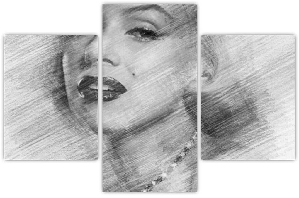 Obraz - Portrén Merilyn Monroe (90x60 cm)