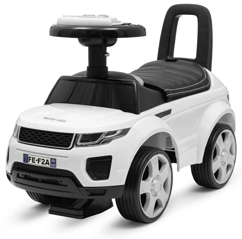 Detské odrážadlo SUV Baby Mix Prime biele v koži