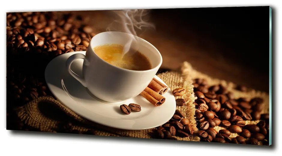 Fotoobraz na skle Šálka kávy cz-obglass-125x50-45991785