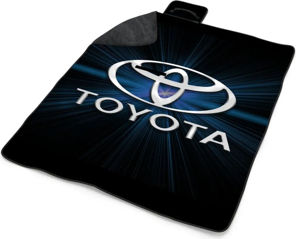 Sablio Plážová deka Toyota Blue Glow: 200x140 cm