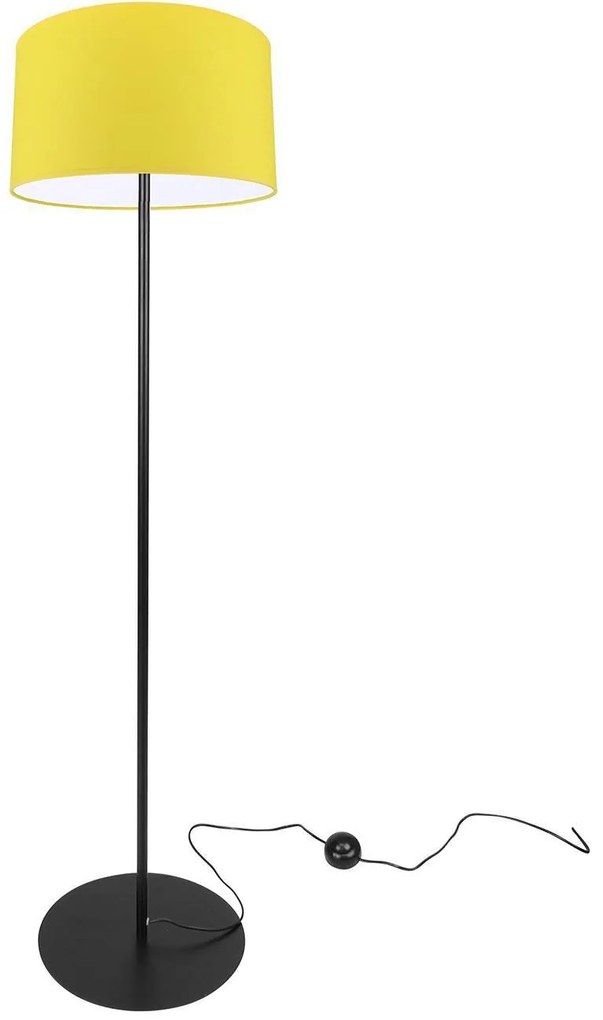 Stojacia lampa Indigo, 1x textilné tienidlo (výber z 10 farieb), (výber z 3 farieb konštrukcie), o