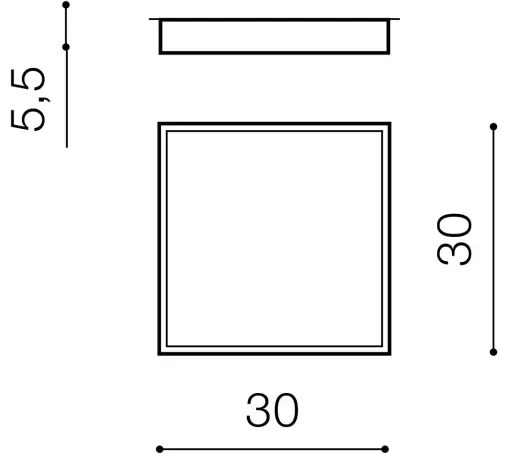 Moderné LED stropné svietidlo MONZA II S SMART 30 4000K biele
