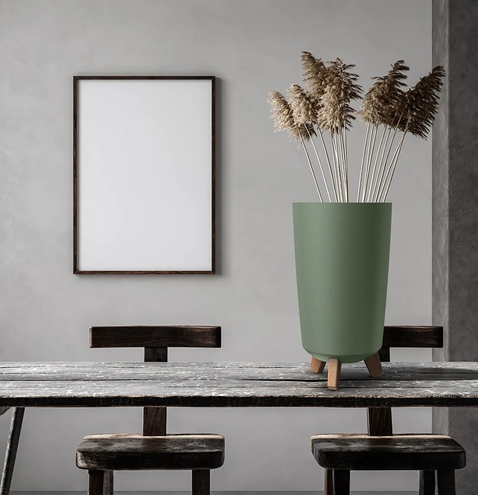 Vysoký kvetináč GRACIE TUBUS biely