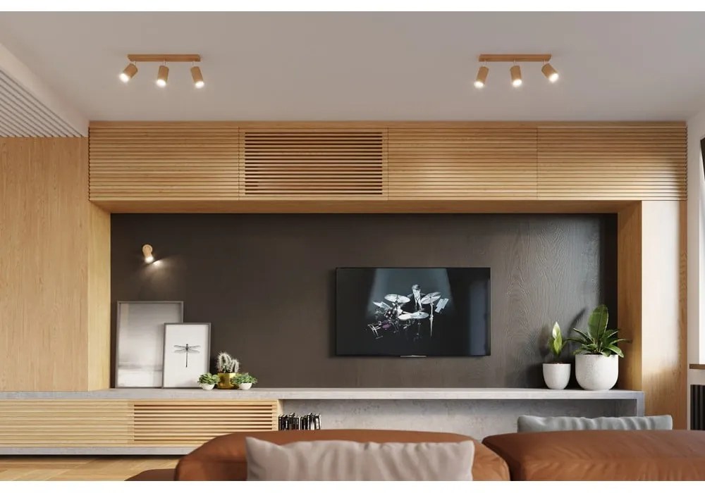 Drevené nástenné svietidlo Sollux Ludwik