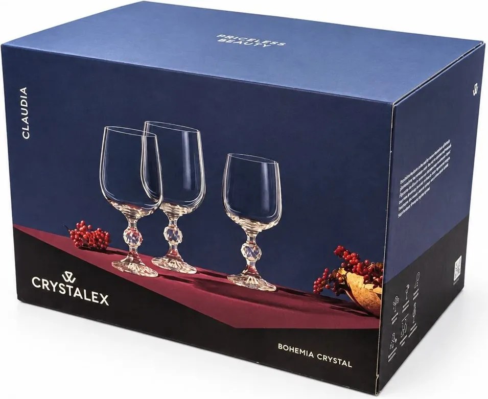 Crystalex poháre na víno CLAUDIA 230 ml 6 ks