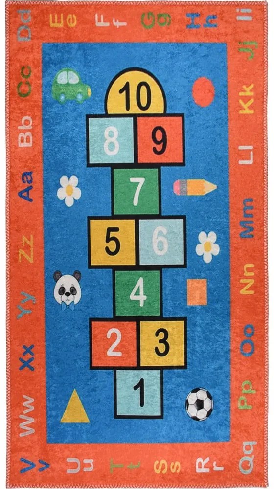 Oranžový prateľný detský hrací koberec 160x230 cm Hopscotch Orange – Vitaus