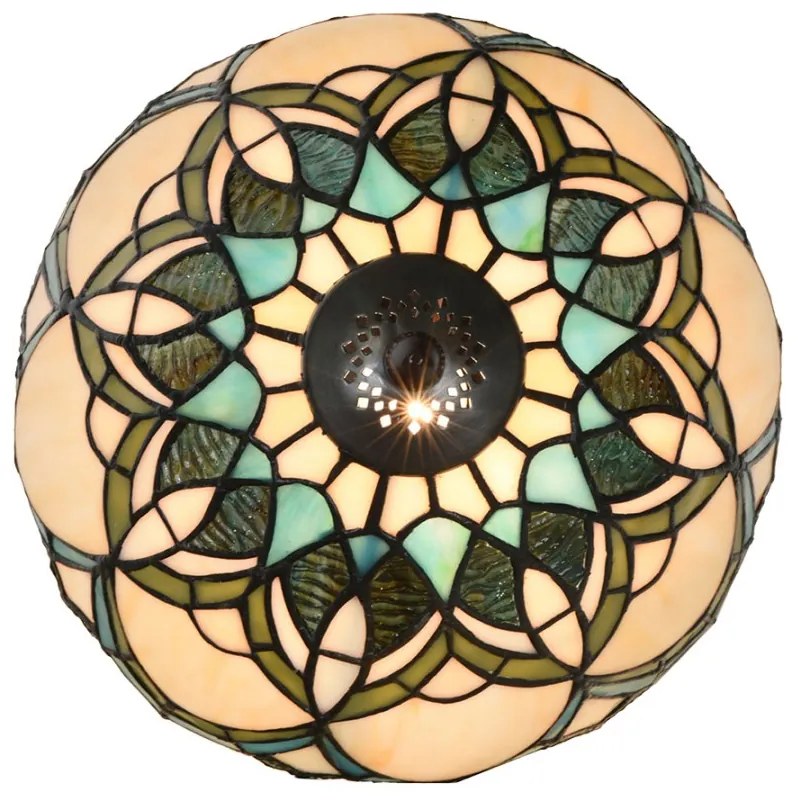 Lampa Tiffany vitrážová KEID Ø25*42