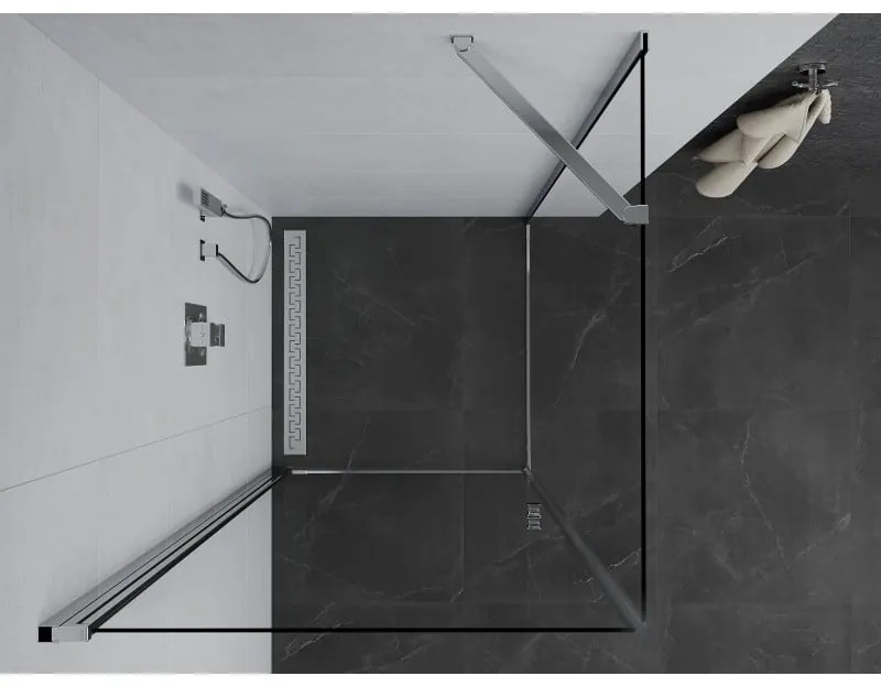 Mexen Pretoria sprchovací kút 90x90cm, 6mm sklo, chrómový profil-číre sklo, 852-090-090-01-00