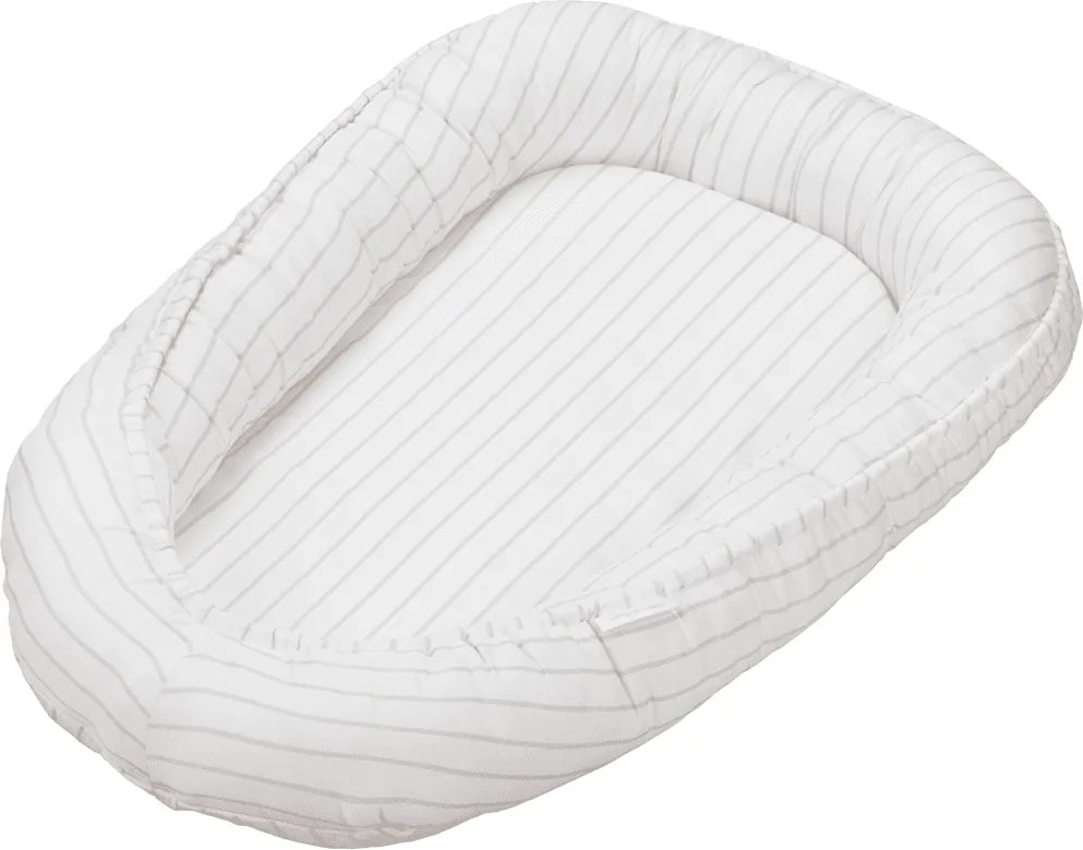 Hniezdo pre bábätko púdrovo ružové pruhy