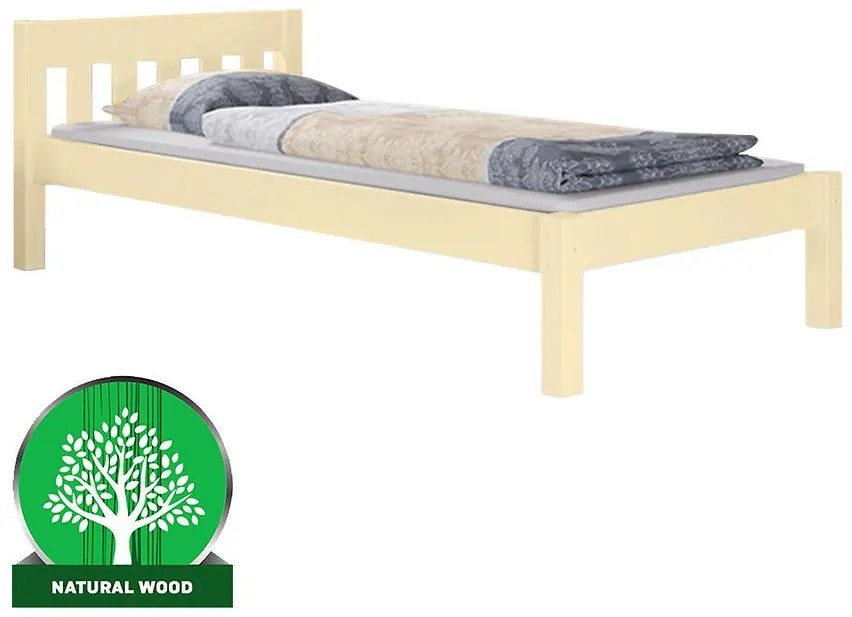 Posteľ Pino 90x200 borovica lak