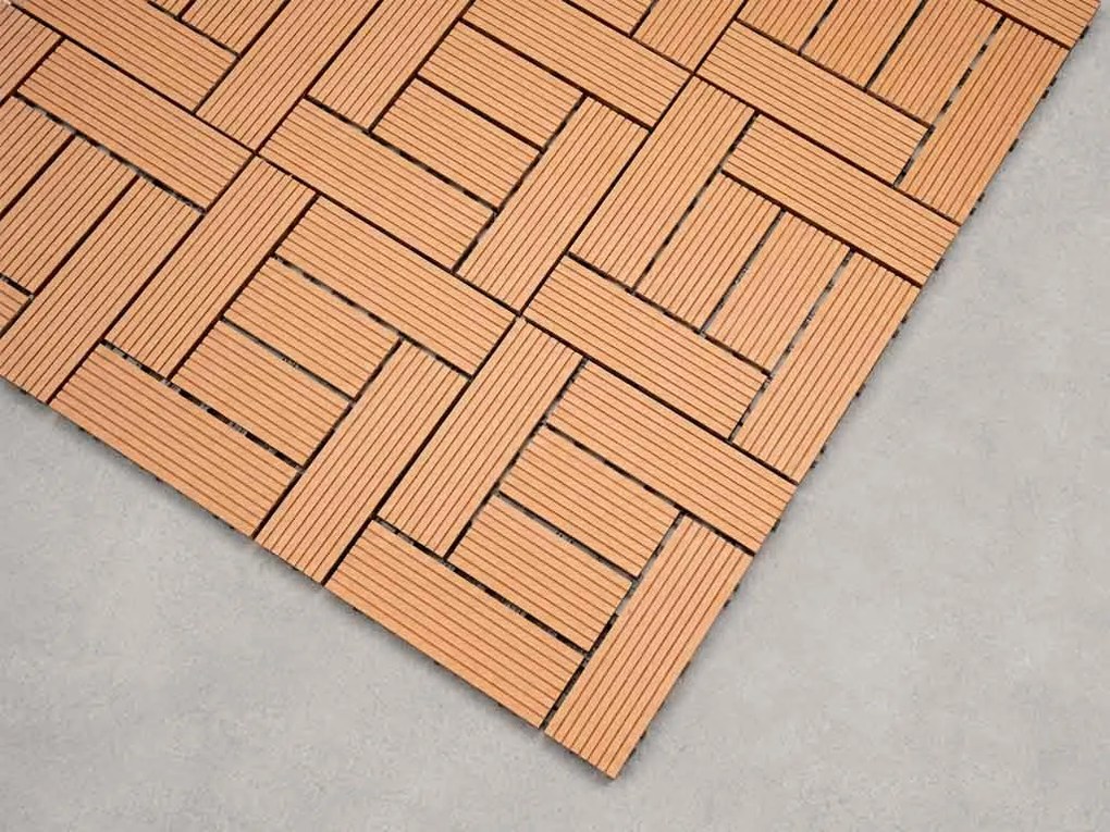 WPC dlaždica LEGI STYLE 30 x 30 cm, teak