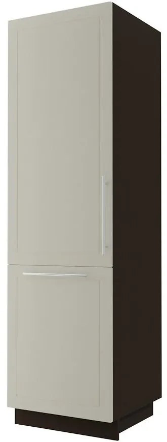 Kuchynská skrinka D14/Dp/207 Quantum vanilla mat/lava