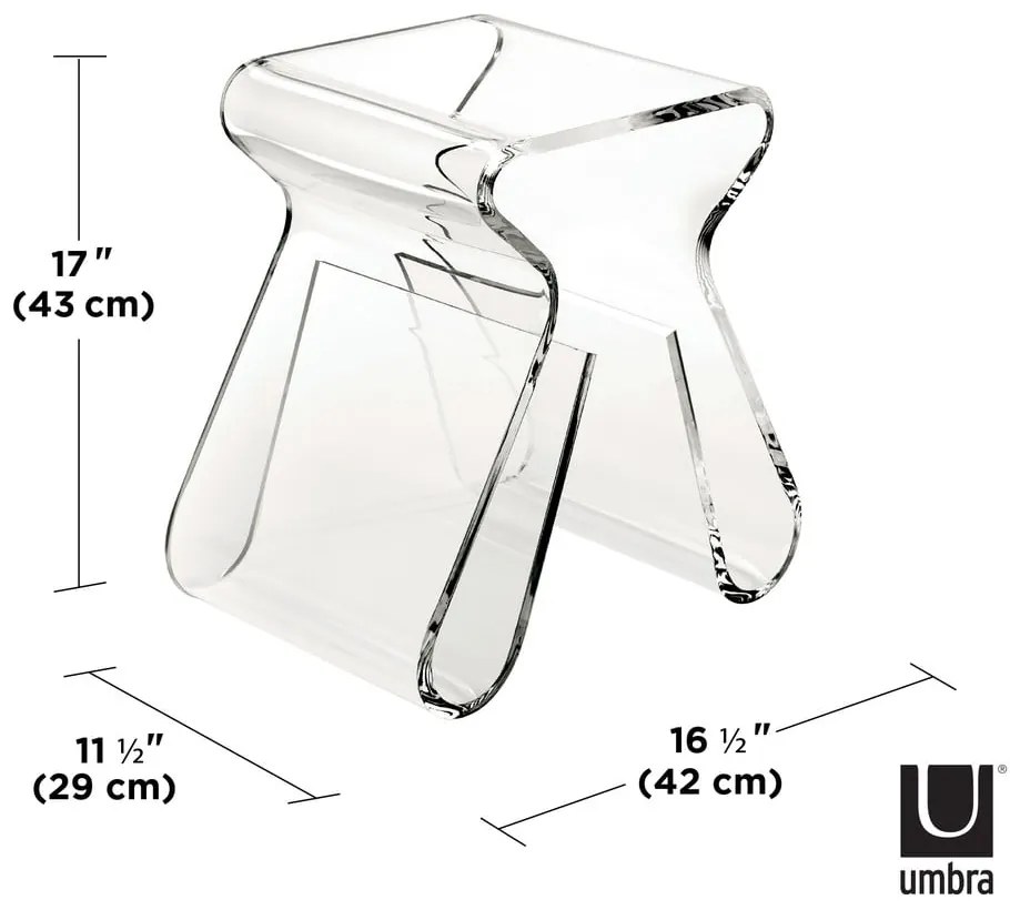 Plastový odkladací stolík 42x29 cm Magino – Umbra