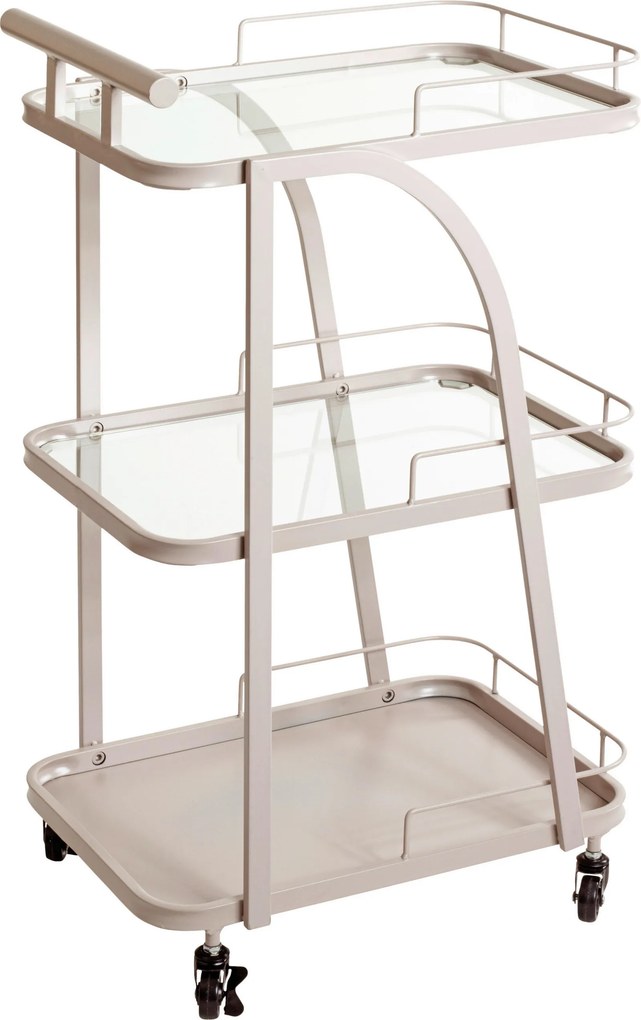 XXXLutz SERVÍROVACÍ VOZÍK, svetlosivá, 35/45/79 cm - Barový nábytok - 001931021302