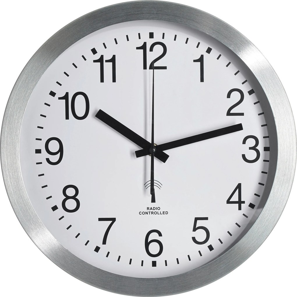 XXXLutz NÁSTENNÉ HODINY strieborná, biela 25 cm Ambia Home - Hodiny - 0090070049