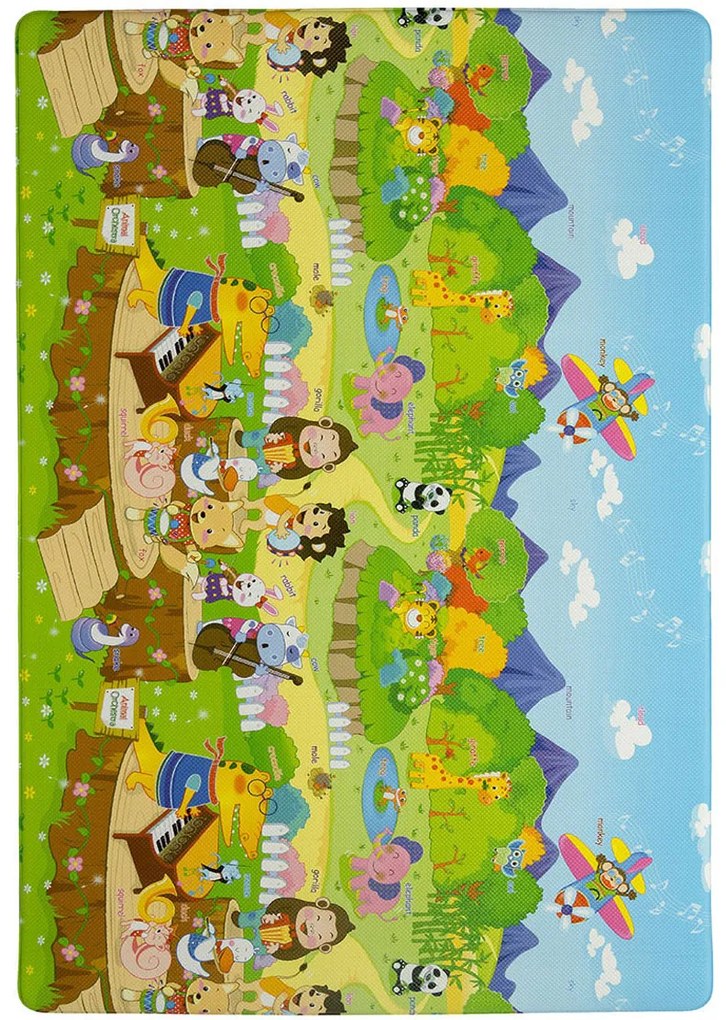 Koberce Breno Kusový koberec Dwinguler Zvierací orchester , viacfarebná,130 x 190 cm