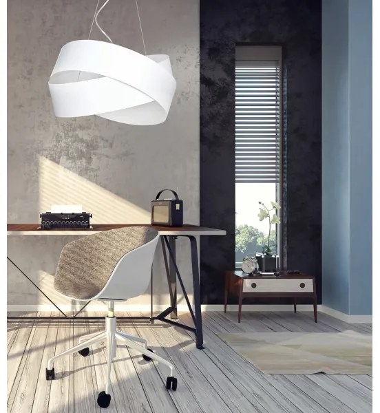 Luster na lanku VIENO 3xE27/15W/230V biela