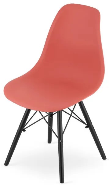 Set jedálenských stoličiek OSAKA cynober (čierne nohy) 4ks