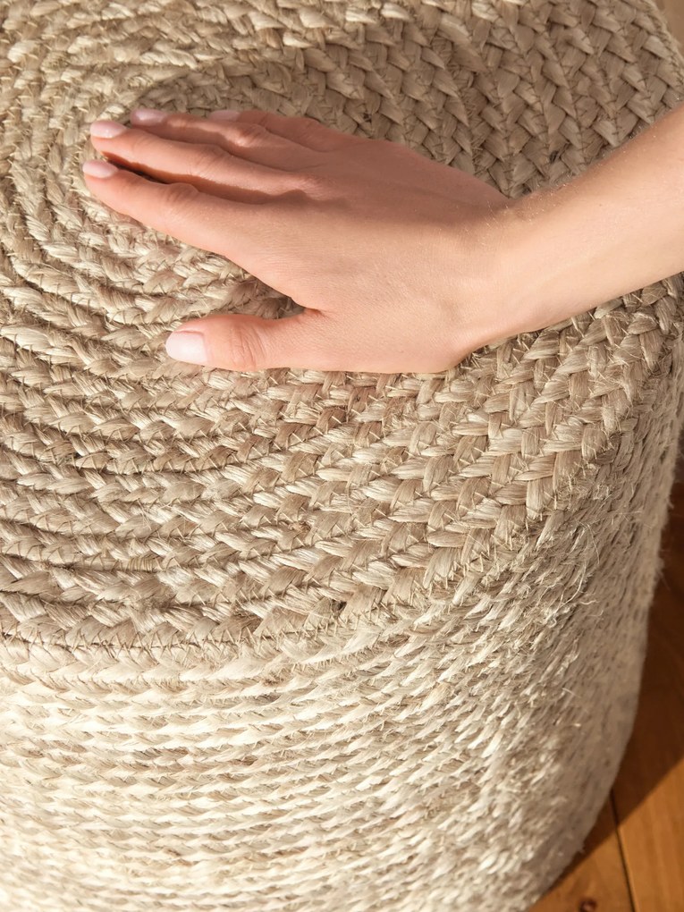 Sedací vak JUTTA POUF 106236 Ivory - 40x40 cm Hanse Home