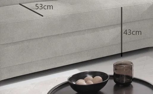 Rohová sedacia súprava Harris, tmavo šedá tkanina, ľavý roh