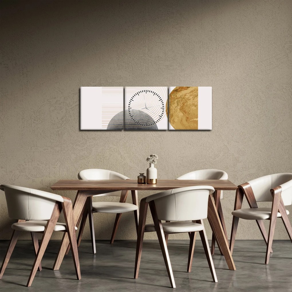 Obraz - Rustic Arches N⁰2 (s hodinami) (90x30 cm)