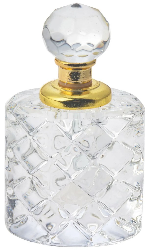 Flakón na parfém z brúseného skla Cristal - 4 cm