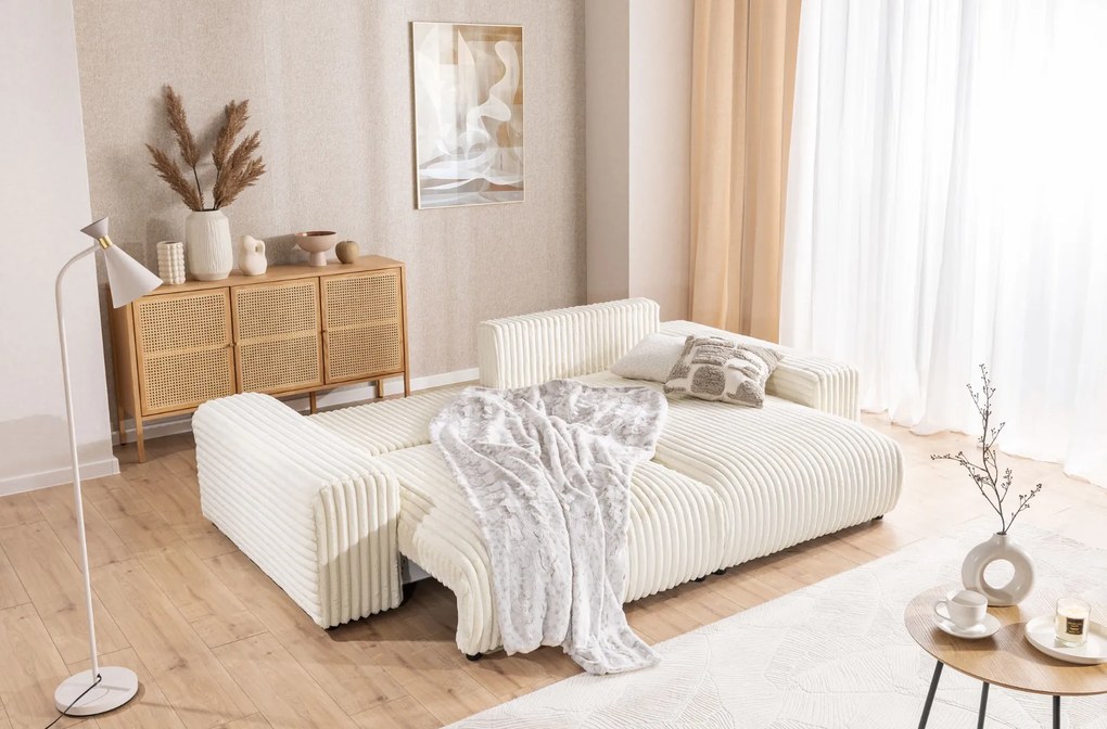 ROHOVÁ SEDAČKA S ROZKLADANÍM BELINDA 255 x 168 cm VITO 23