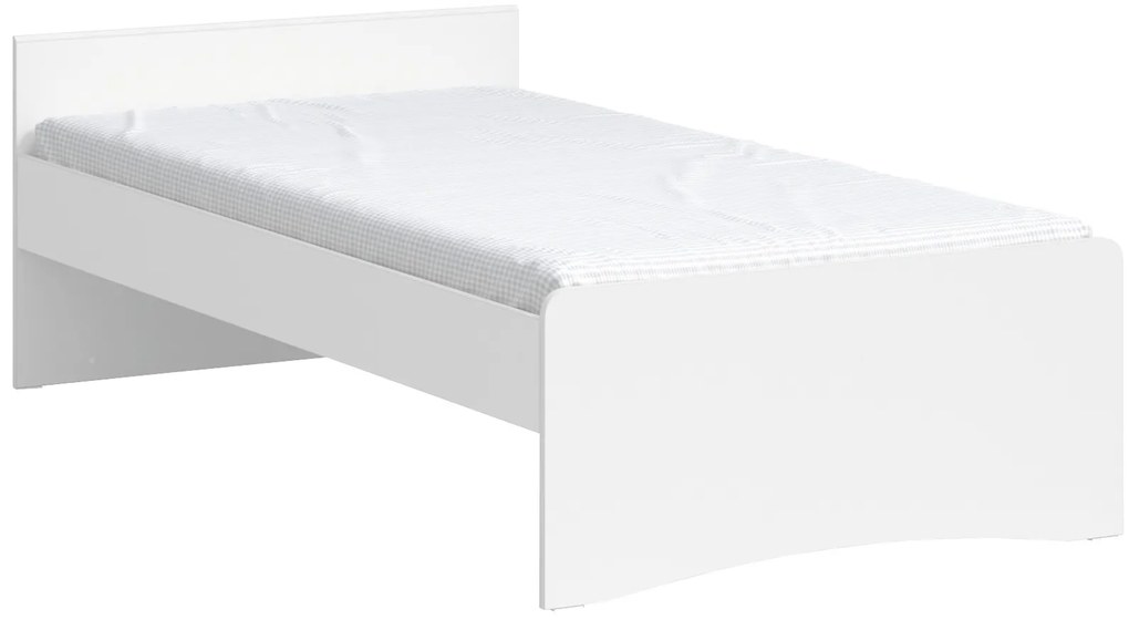 Poschodová posteľ so skriňou a schodíkmi Pure Modular - biela