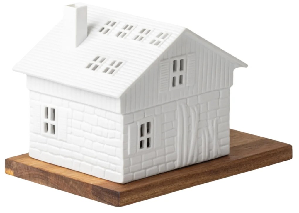 räder Porcelánový svietnik domček Ski Hut