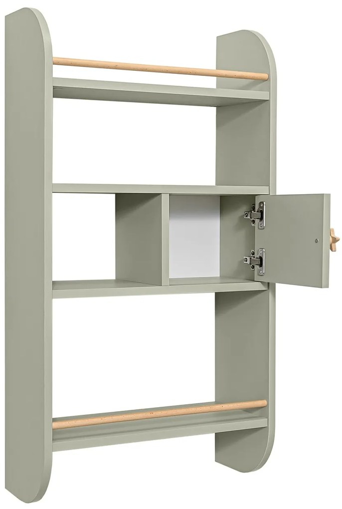 Bellamy Zelená detská polica RAINBOW SAGE